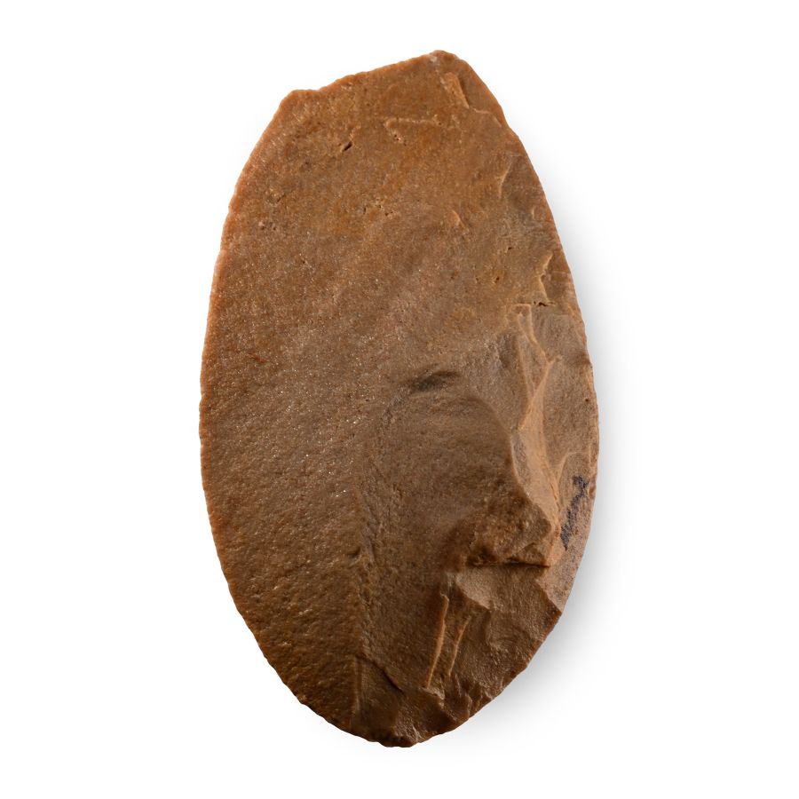 African Stone Age Homo Erectus Knapped Cordiform Handaxe