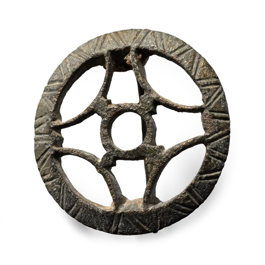 Roman Bronze Roundel Plate Brooch