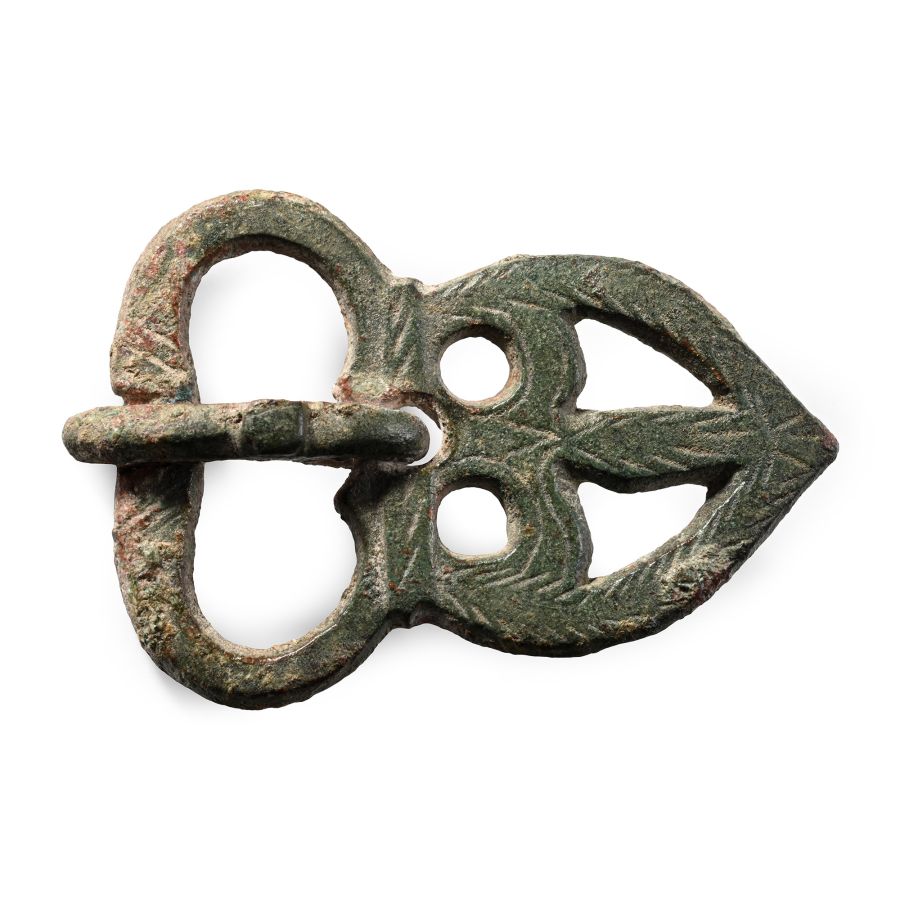 Byzantine Decorated Bronze Buckle