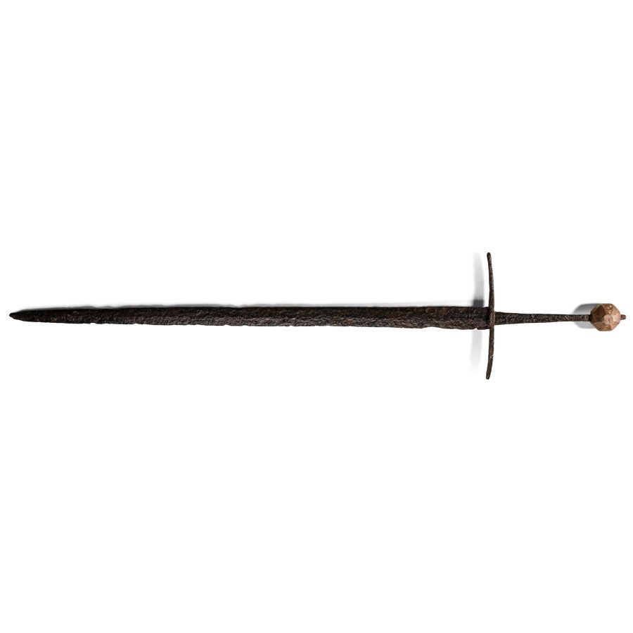 Medieval Iron Hand-and-Half Sword