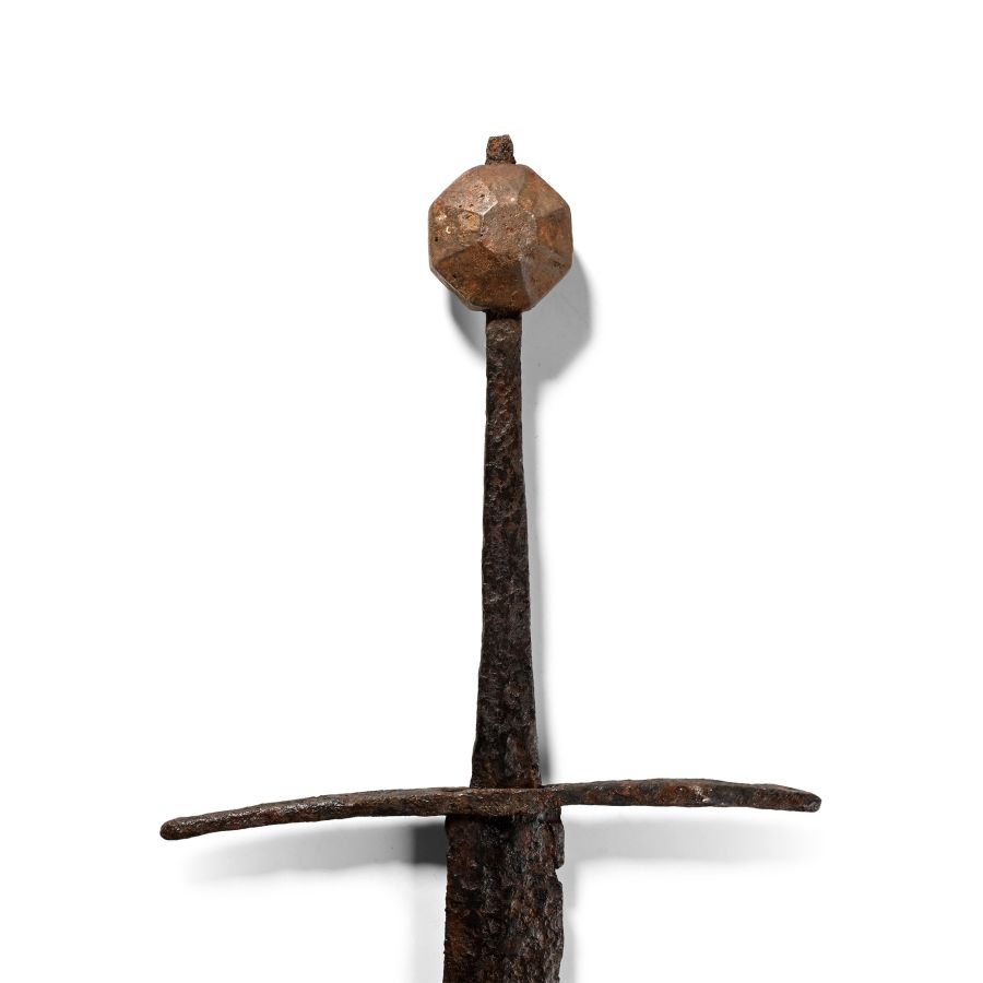 Medieval Iron Hand-and-Half Sword