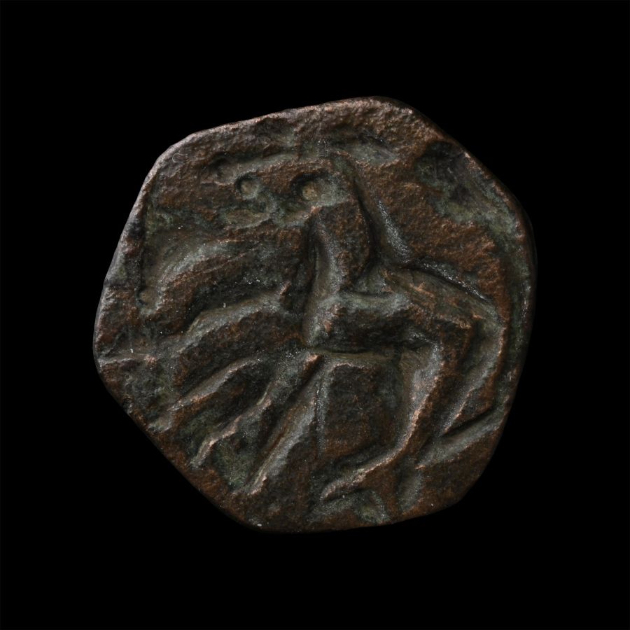 Byzantine Bronze Pendant Seal with Horse