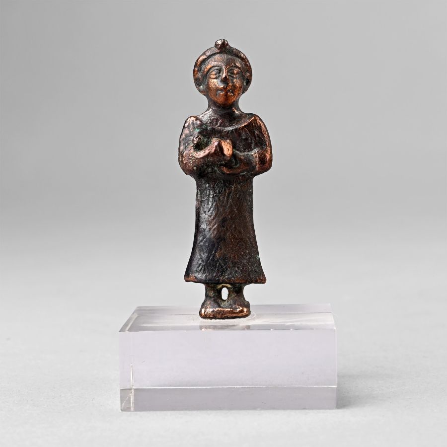Middle Elamite Copper Figure of a Worshipper