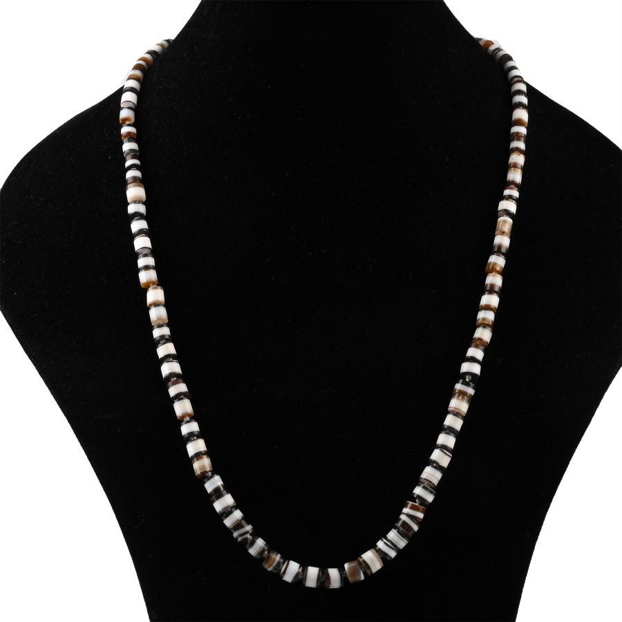 Bactrian Banded Agate Bead Necklace