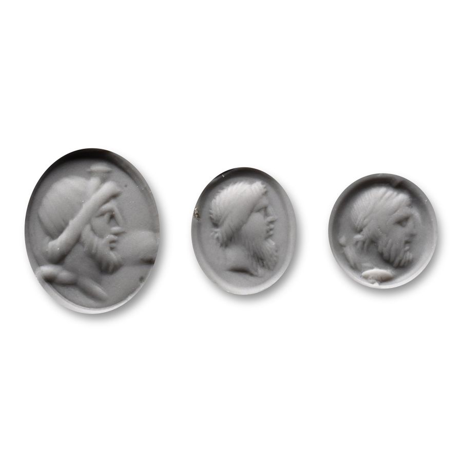 Roman Carnelian Gemstone Collection with Jupiter Effigies