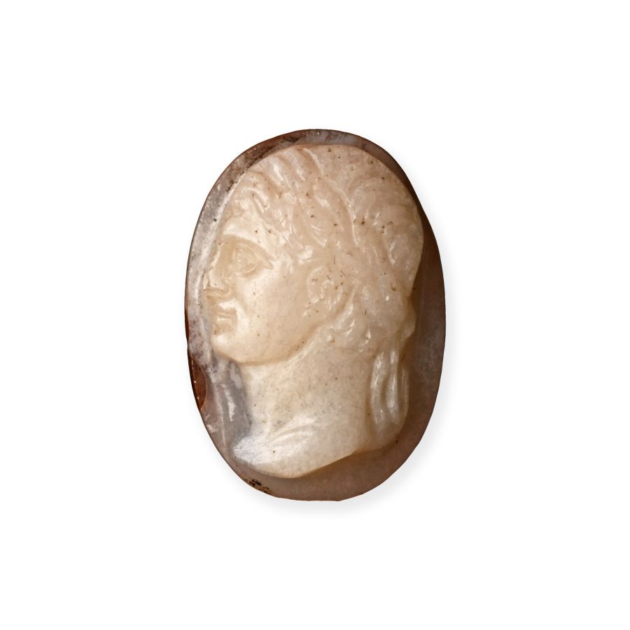 Roman Agate Cameo with a Julio-Claudian Portrait of an Emperor