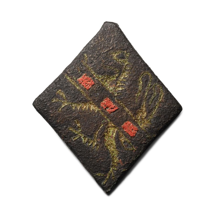 Medieval Knight's Bronze Heraldic Horse Harness Pendant