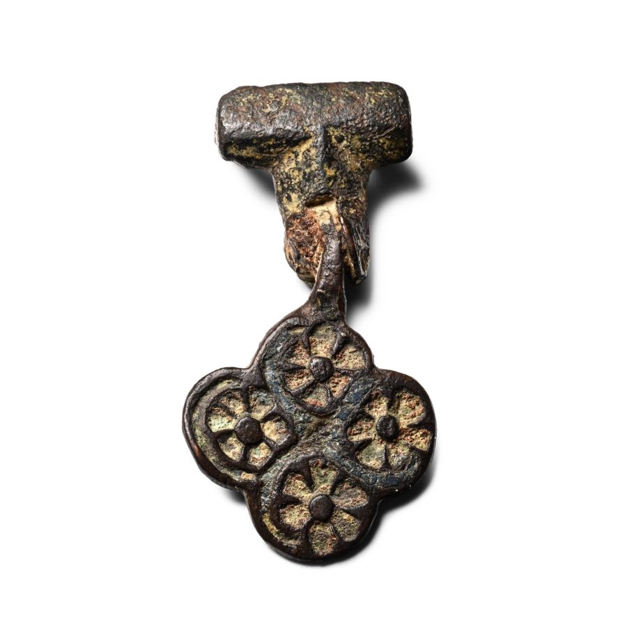 Medieval Knight's Bronze Heraldic Horse Harness Pendant
