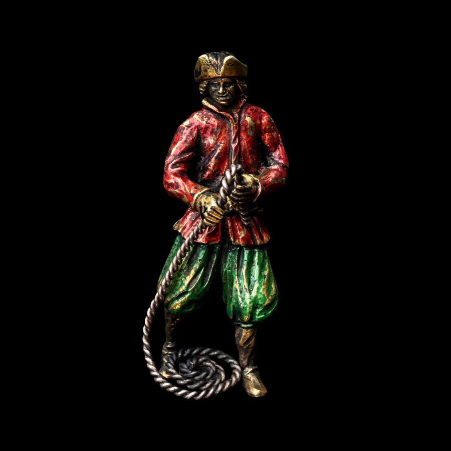 German Silver-Gilt and Enamelled Figure of a Sailor
