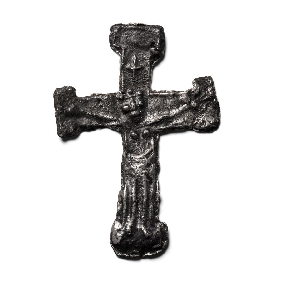 Medieval Pewter Pilgrim's Crucifix