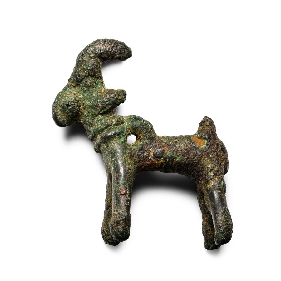 Luristan Bronze Goat Statuette