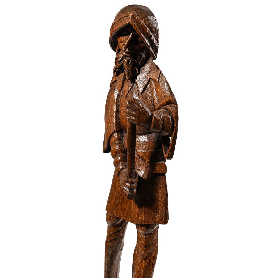 Medieval Oak Statue of Saint Longinus