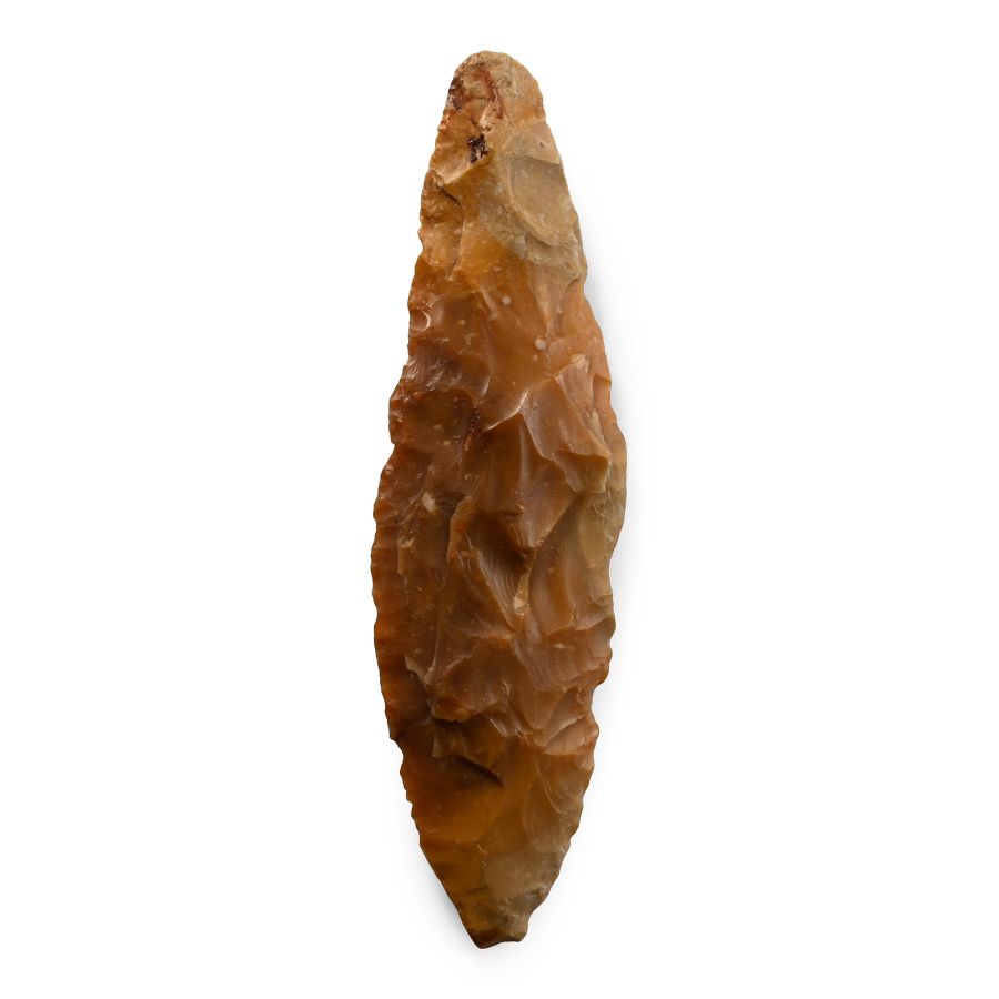 Danish Stone Age Knapped Flint Dagger