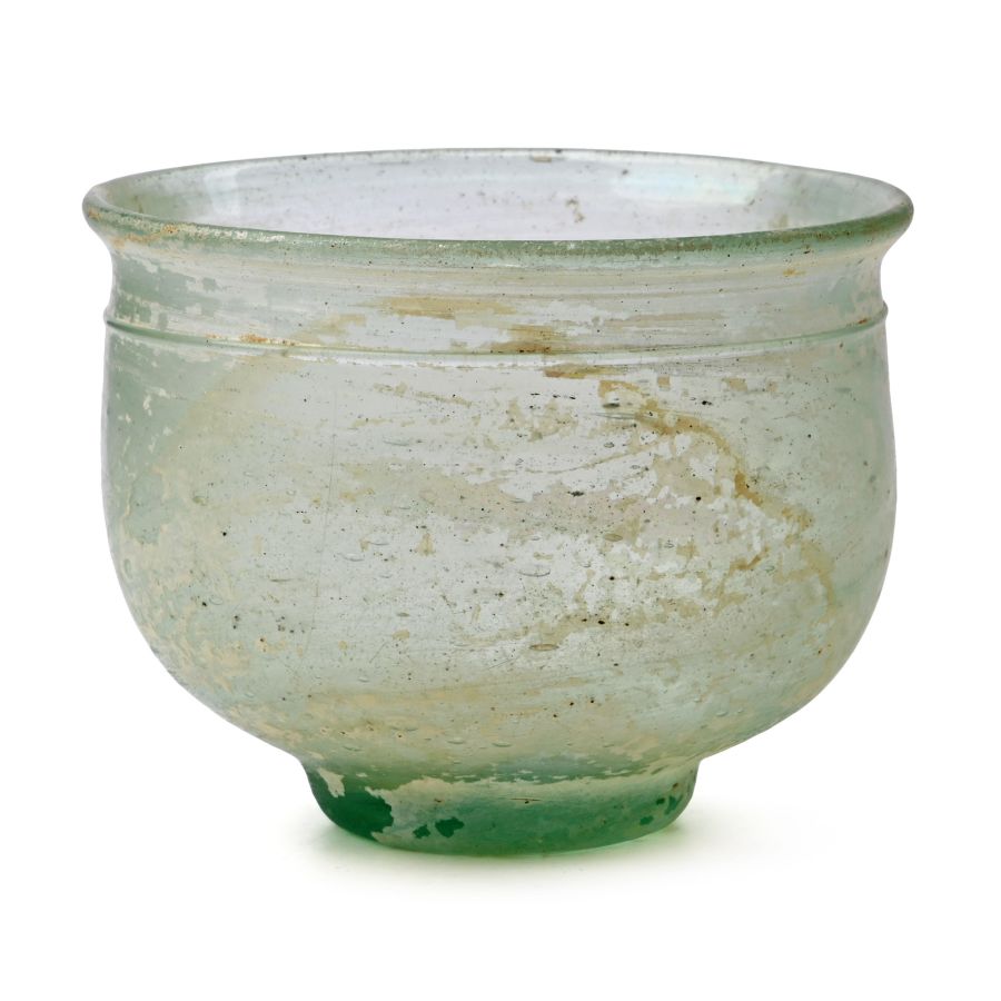 Roman Pale Green Beaker-Type Bowl