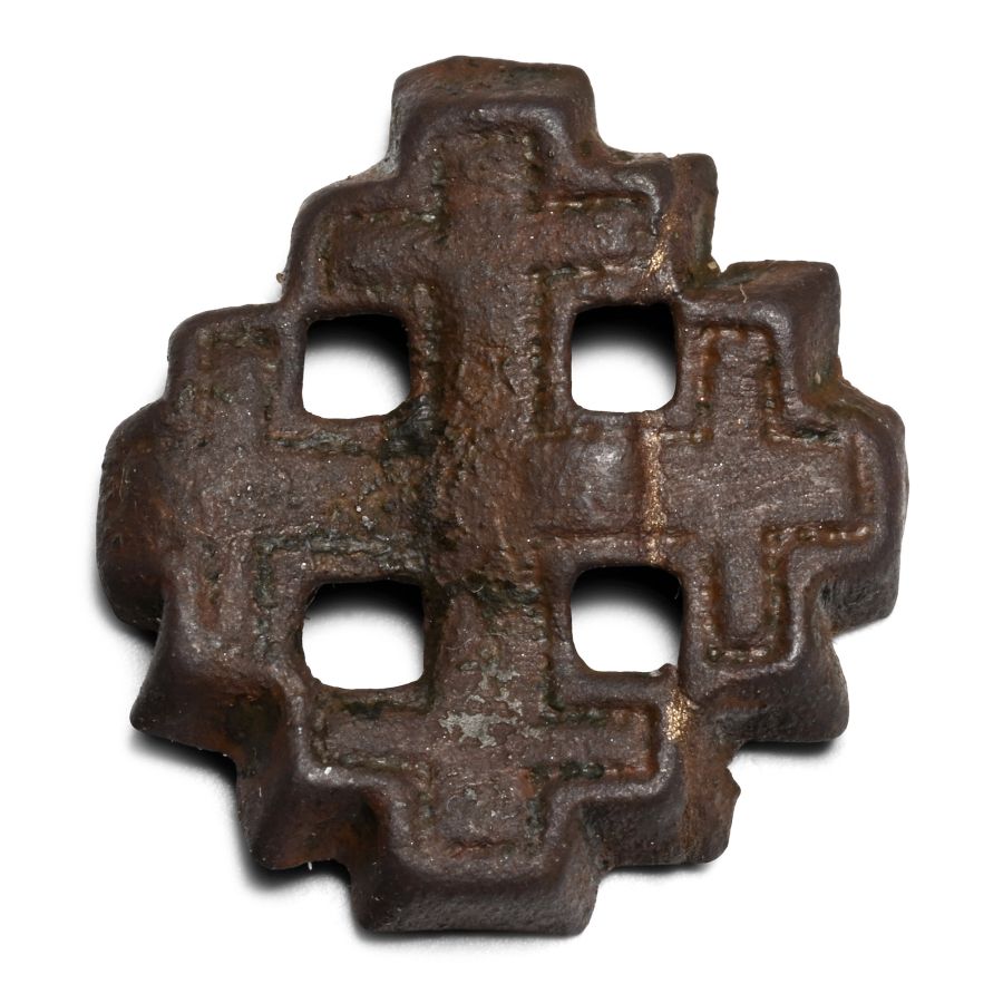 Medieval Bronze Knight's Holy Sepulchre Badge