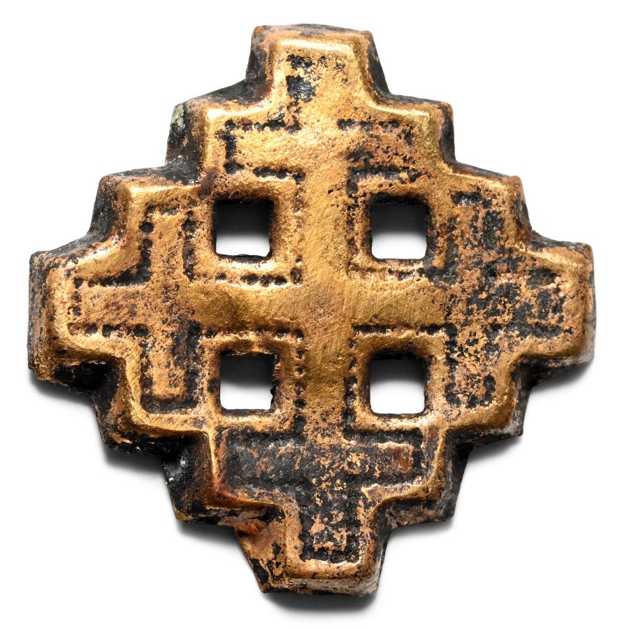 Medieval Bronze Knight's Holy Sepulchre Badge