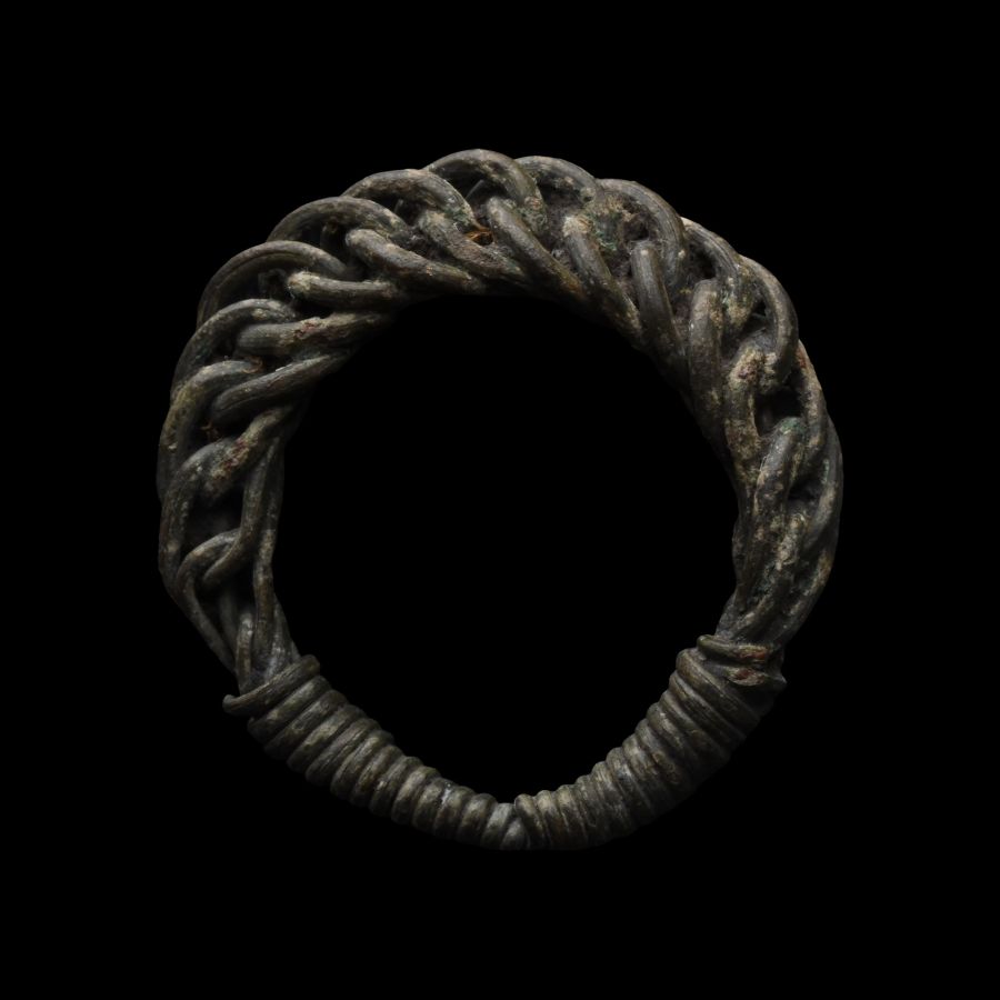 Viking Age Bronze Plaited Ring
