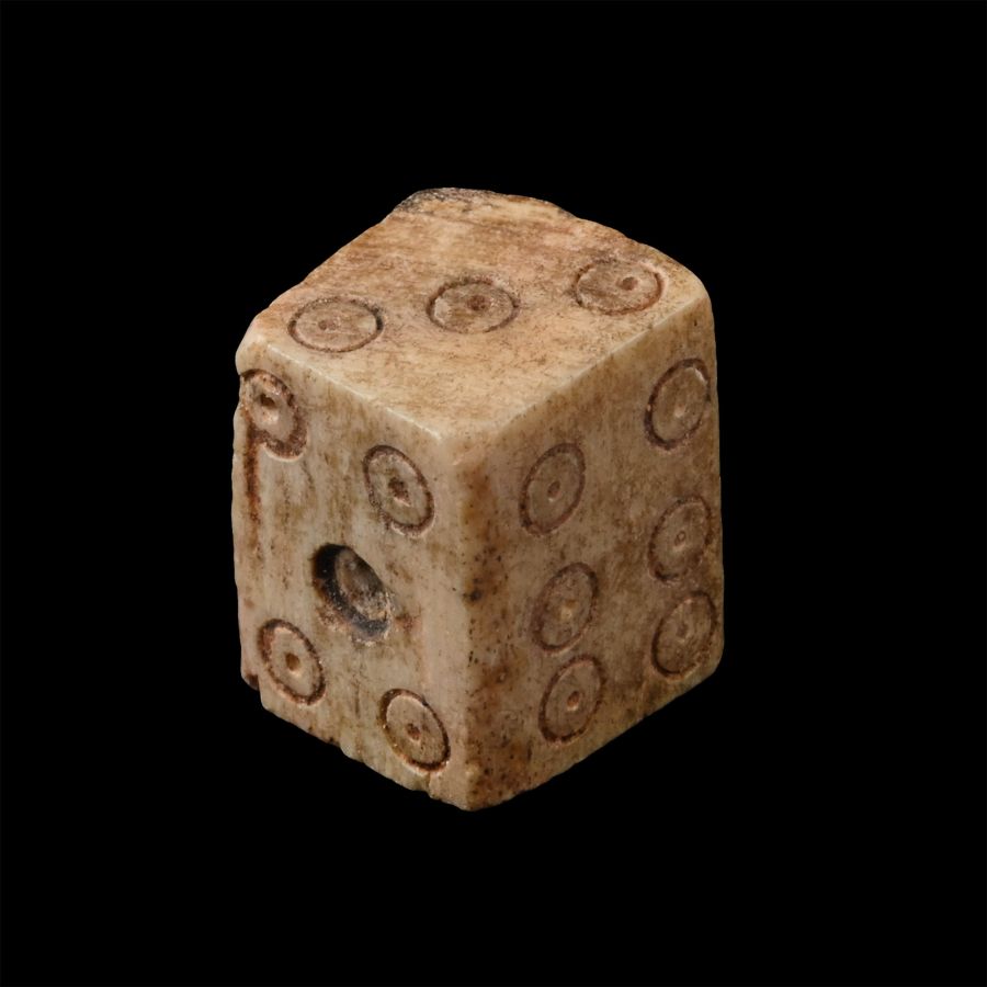 Roman Bone Gaming Die