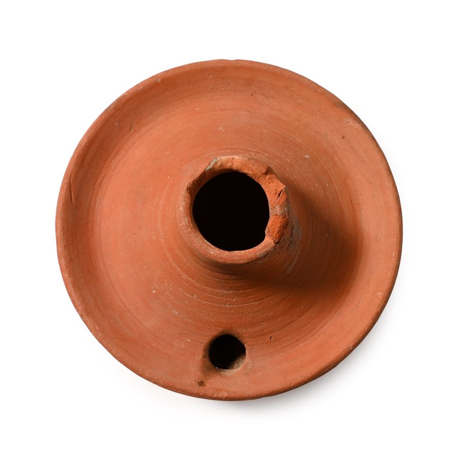 Byzantine Terracotta Discoid Oil Lamp