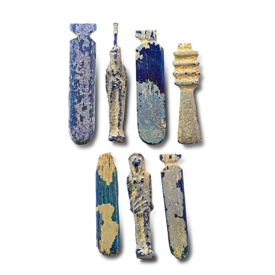 Egyptian Blue Glass Inlay Collection