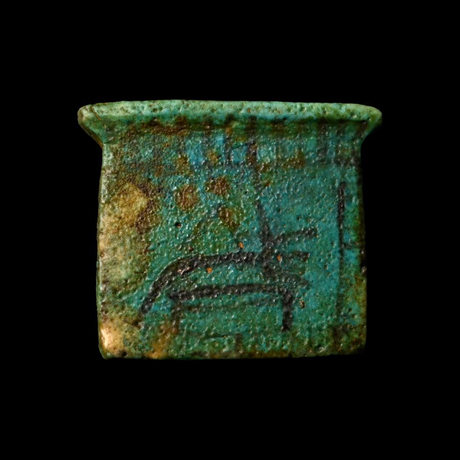 Egyptian Blue Glazed Faience Pectoral