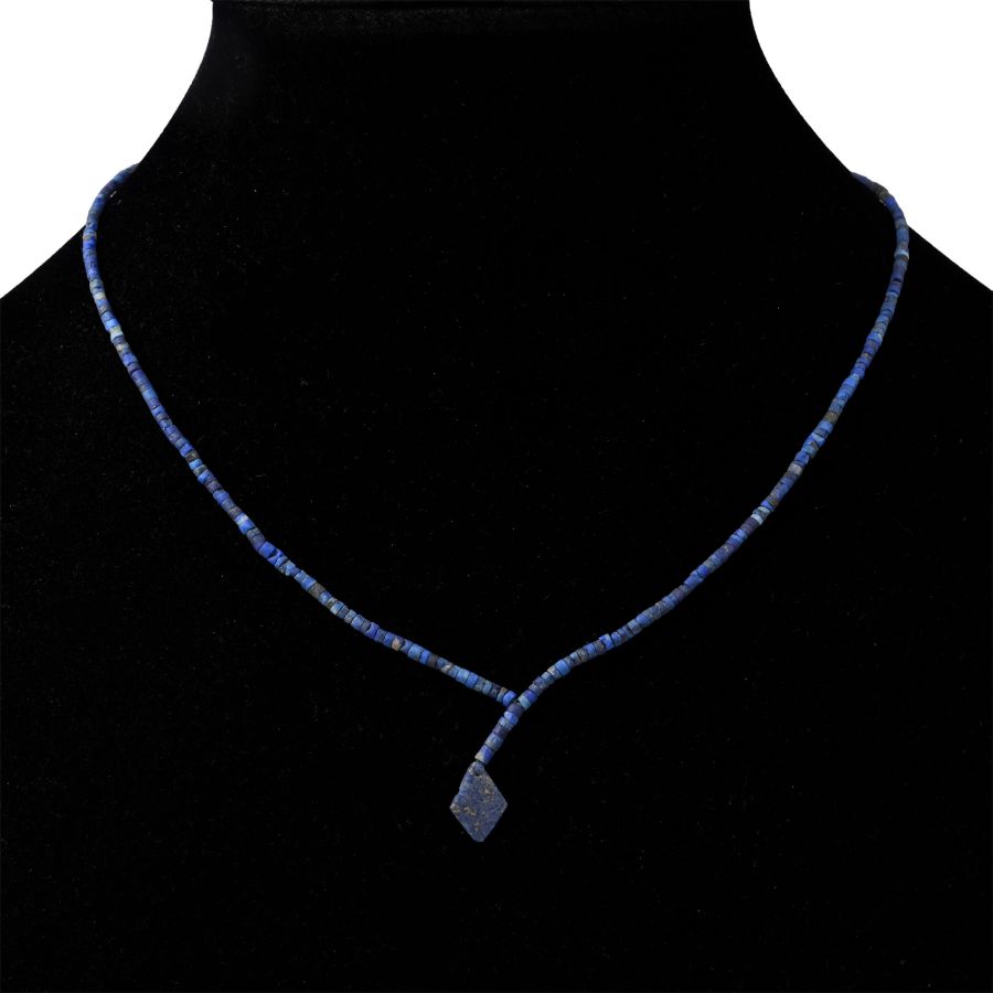 Western Asiatic Lapis Lazuli Bead Necklace String