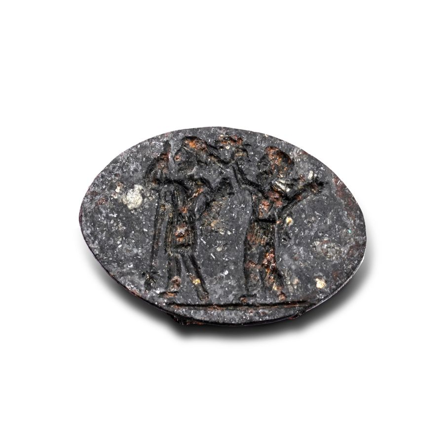Roman Black Gemstone with Victory Scene