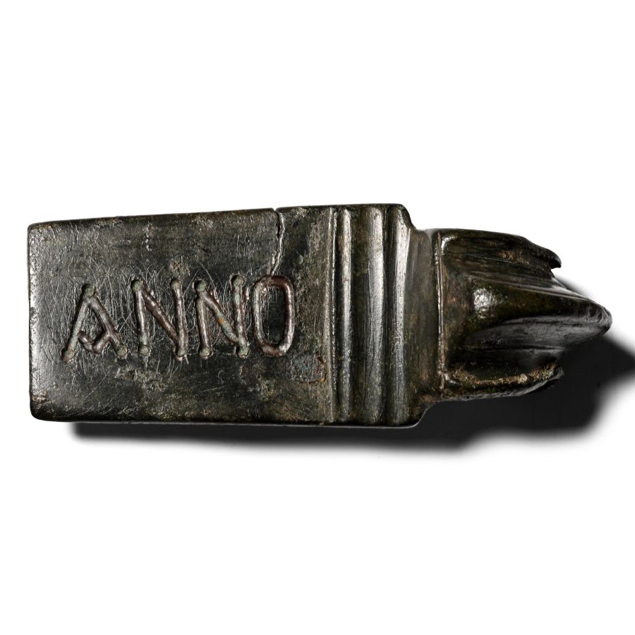 Roman Military Belt Clasp Engraved ANNO