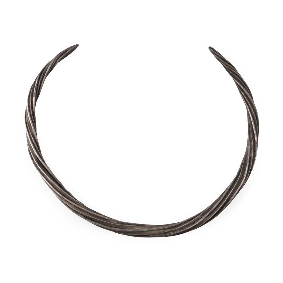 Thracian Silver Twisted Torc