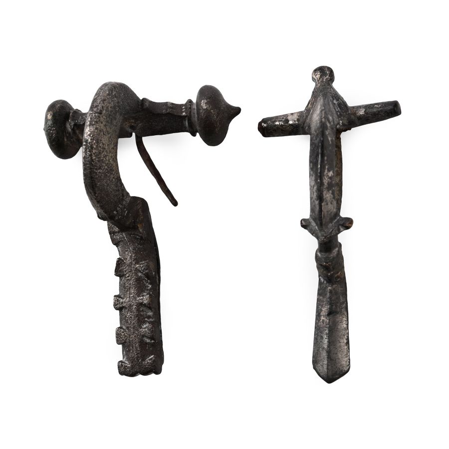 Roman Silvered Bronze Crossbow Brooch Group