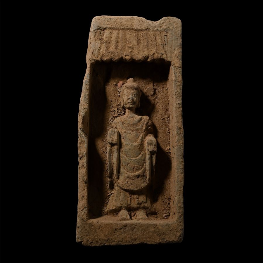 Chinese Northern Wei Terracotta Buddha Brick