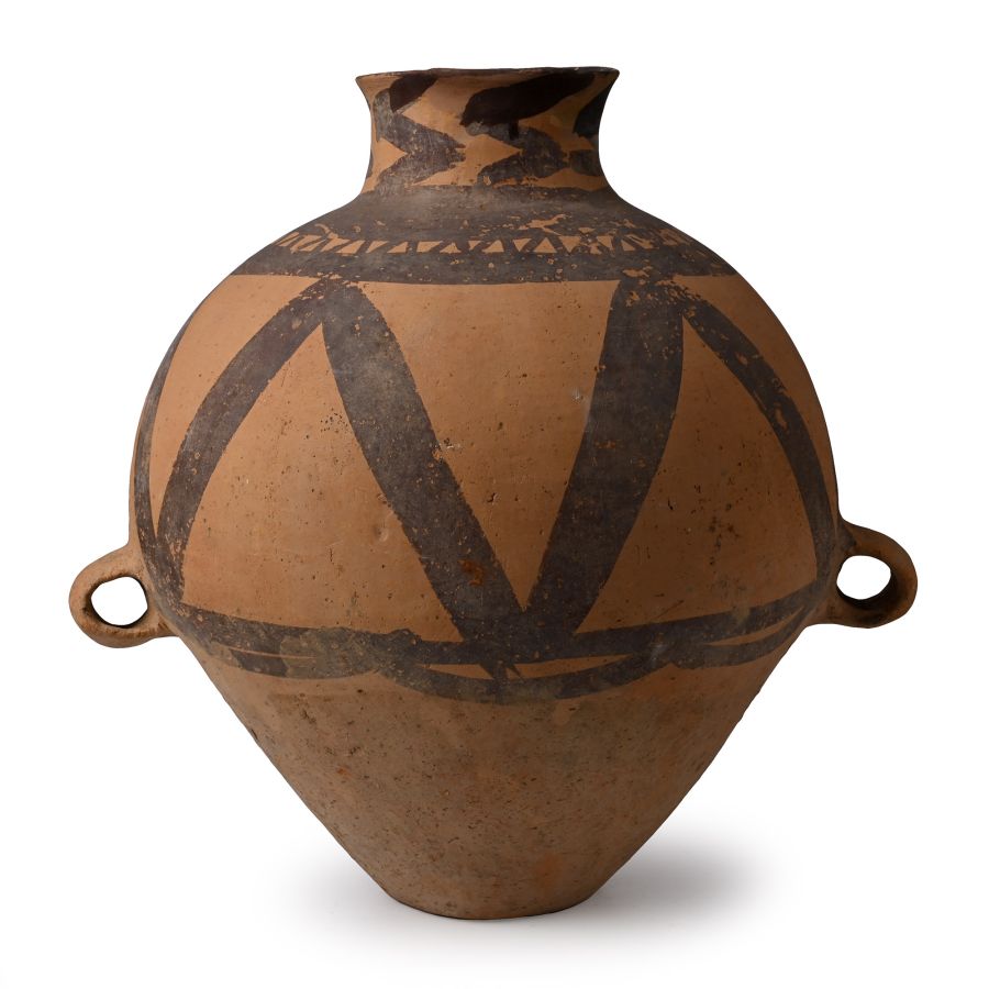 Large Chinese Neolithic Painted Terracotta Jar