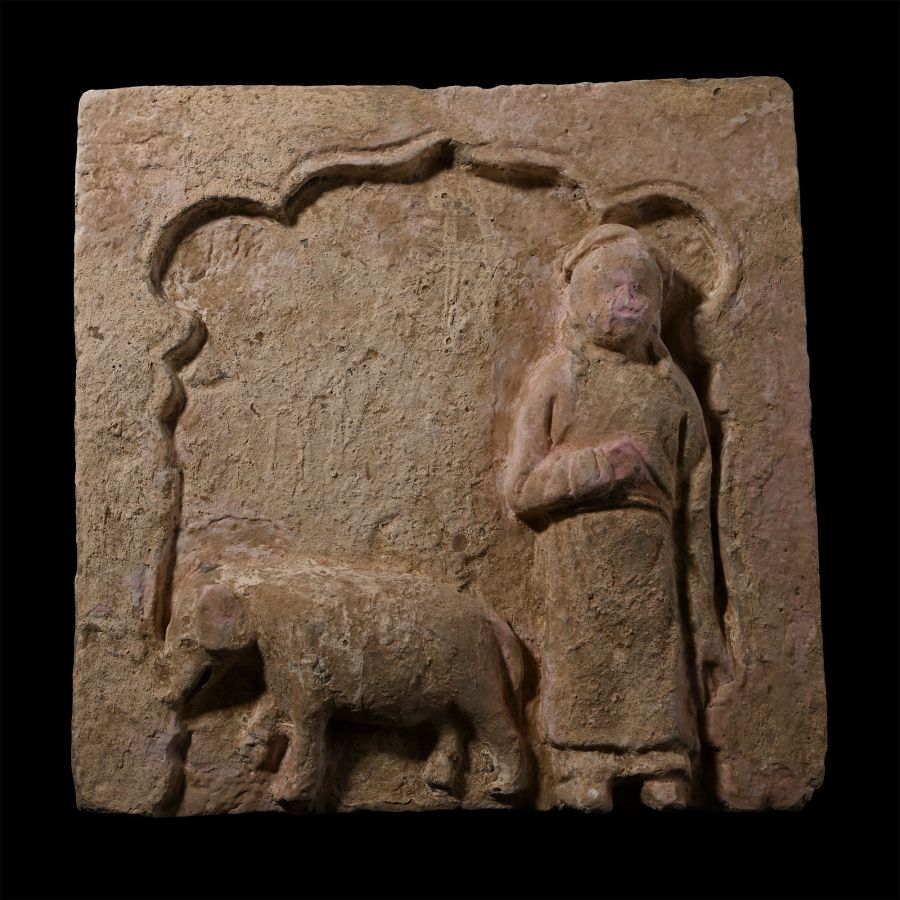 Chinese Song Terracotta Tile with a Sow