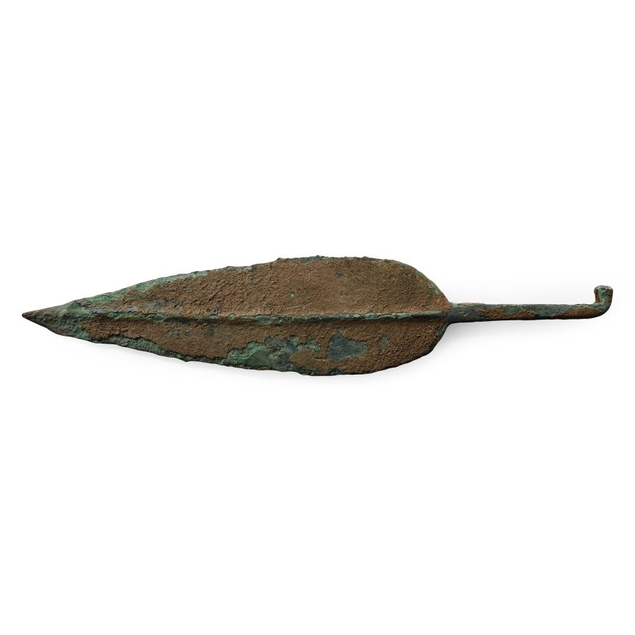 Luristan Bronze Tanged Spearhead