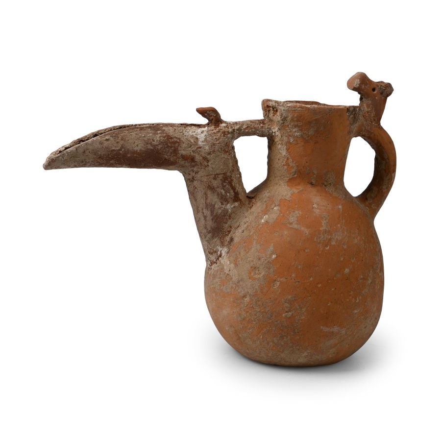 Amlash Zoomorphic Terracotta Pouring Vessel