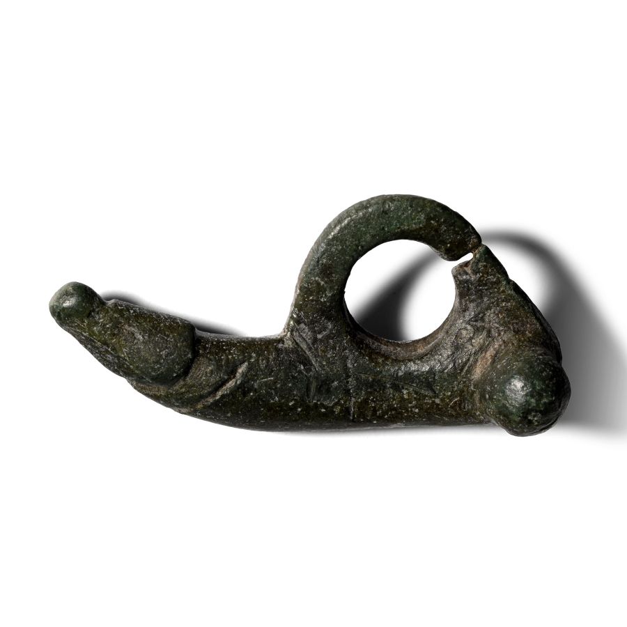 Roman Bronze Phallic Pendant