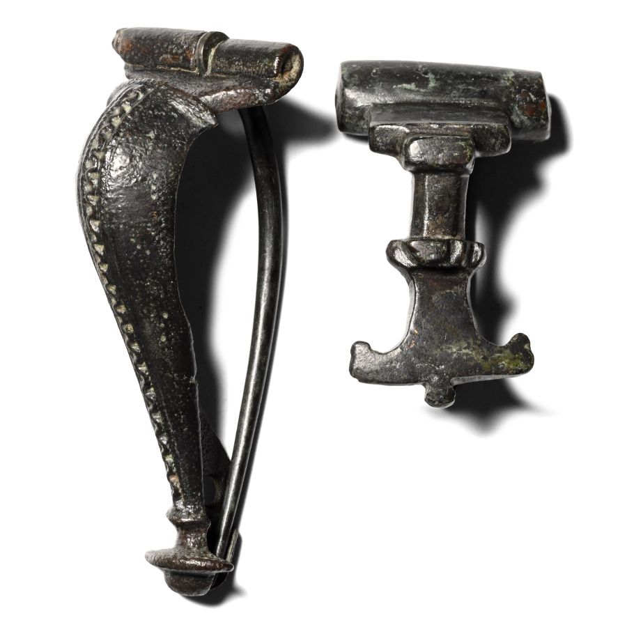Roman Bronze Brooch Group