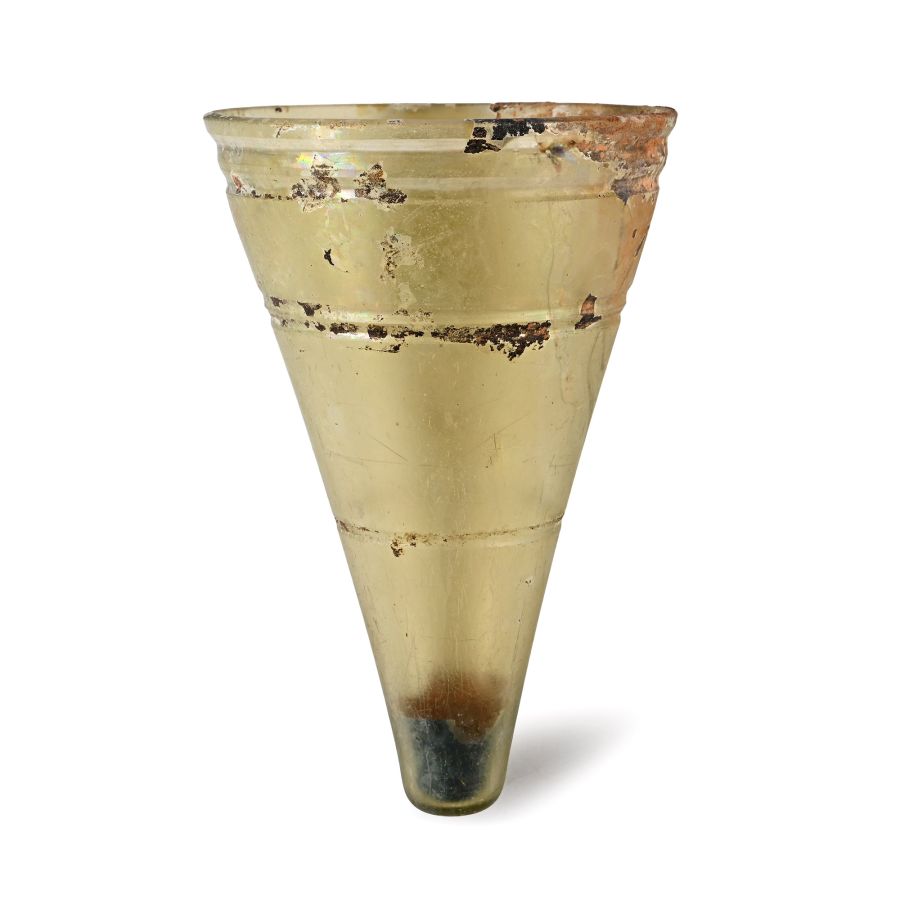 Large Roman Cut-Glass Beaker