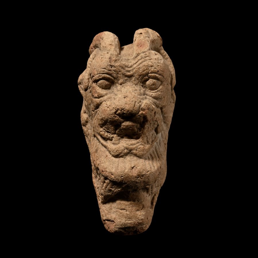 Neo-Assyrian Terracotta Head of Pazuzu