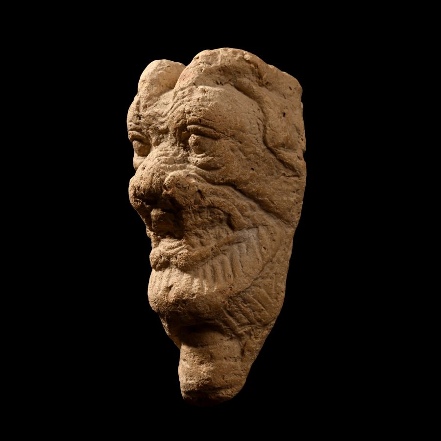 Neo-Assyrian Terracotta Head of Pazuzu