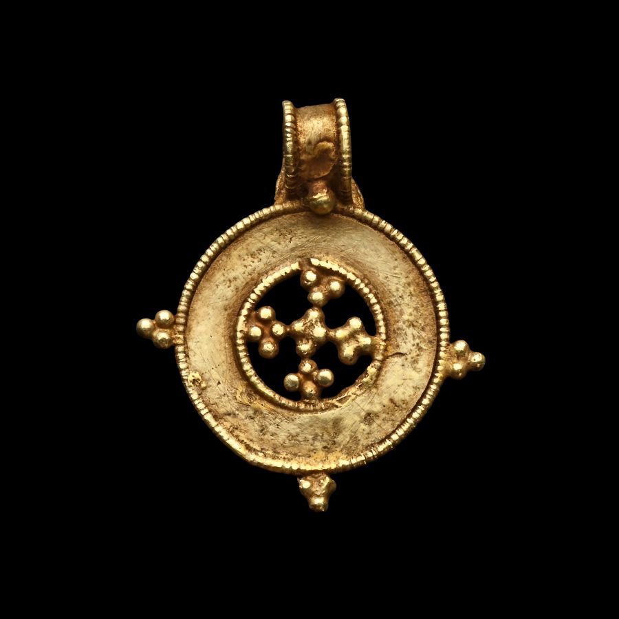 Byzantine Gold Cross Pendant