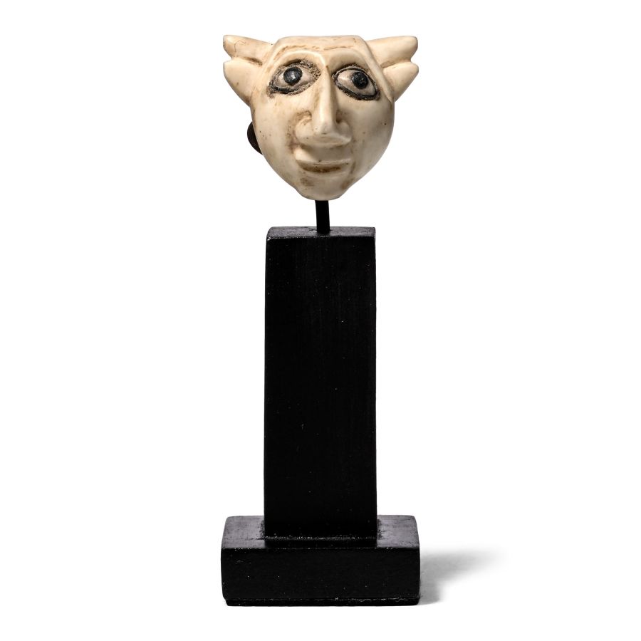 Sumerian Head with Inlaid Eyes