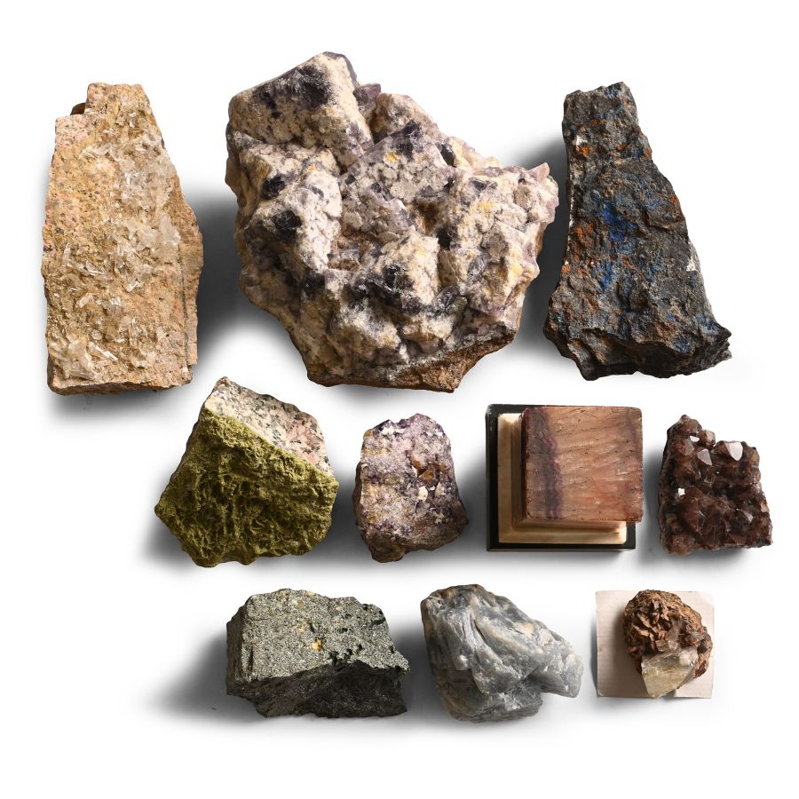 Mixed Ireland, Scotland and English Crystal and Mineral Specimen Group