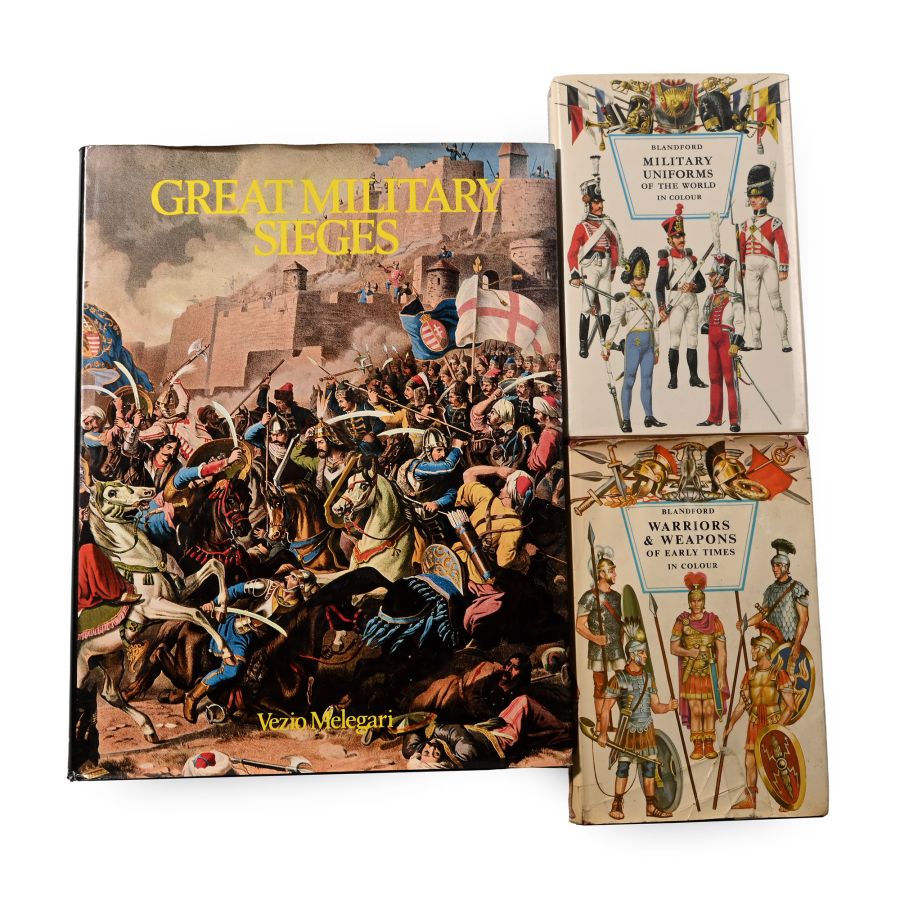 Books on Warriors, Sieges, Military Uniforms, and Weapons - 3 Titles