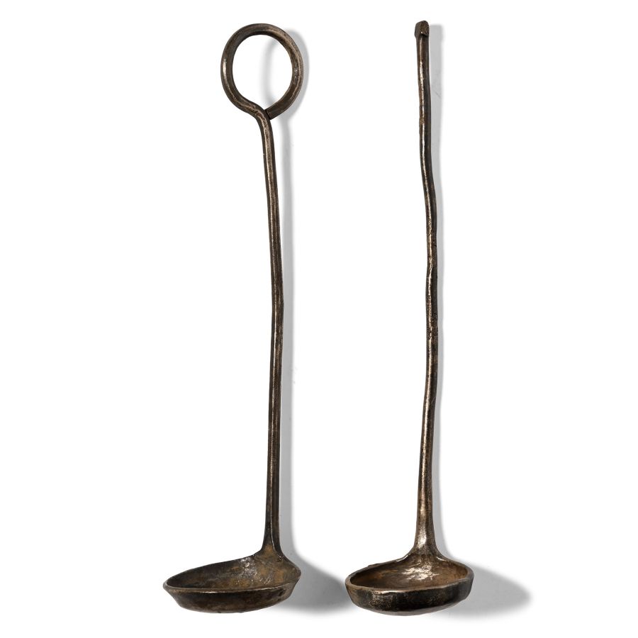 Byzantine Silver Priest's Ladle Pair