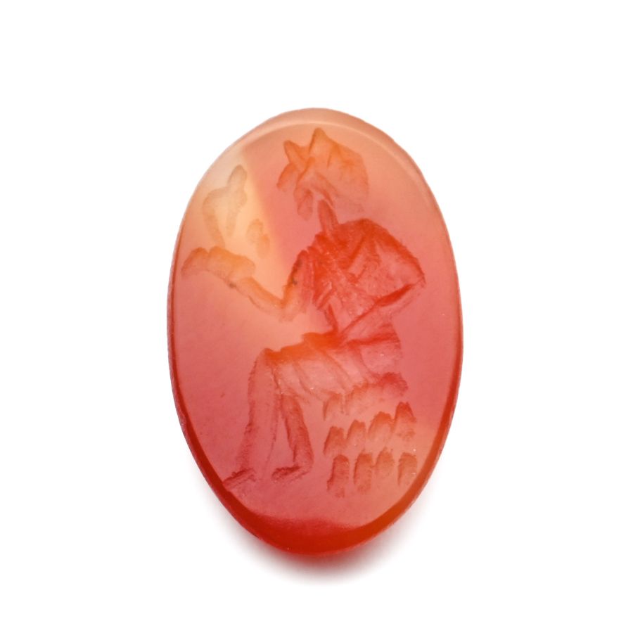 Roman Carnelian Gemstone with the God Jupiter