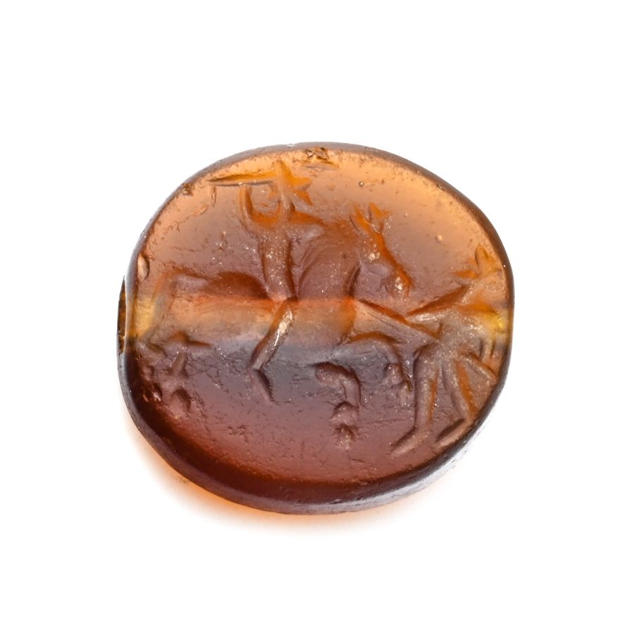 Roman Agate Gemstone with Rider Combat Scene
