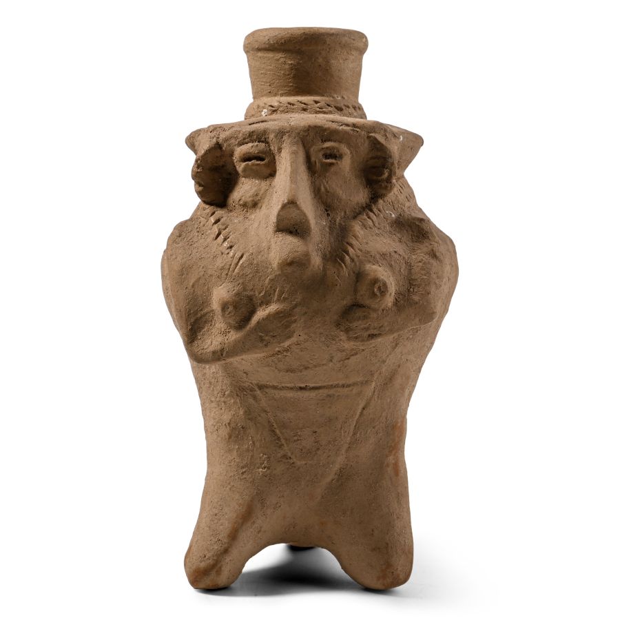 Phoenician Terracotta Anthropomorphic Vessel