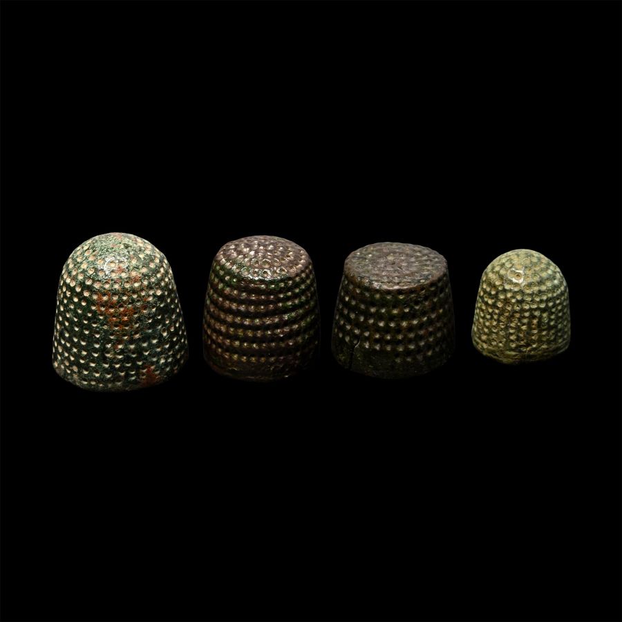 Medieval Bronze Thimble Collection
