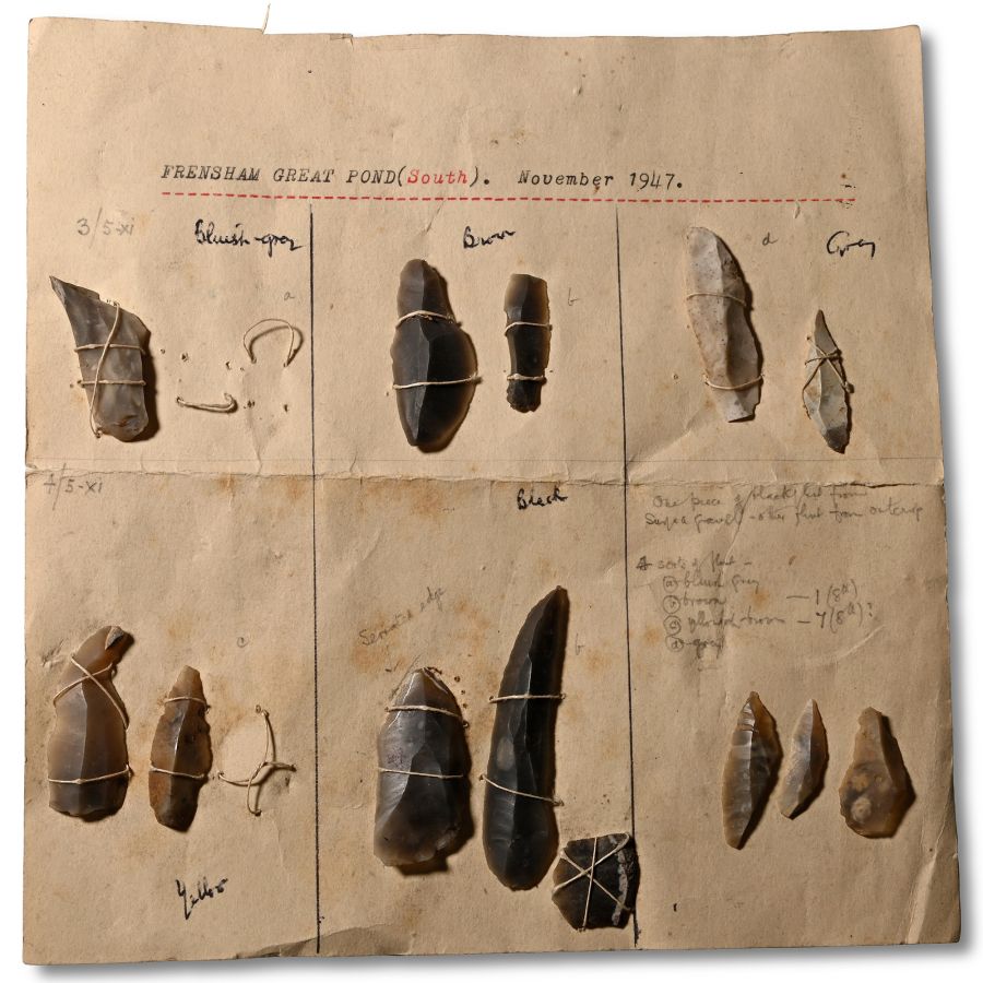 Farnham - Fresham Great Pond Original Carded Stone Age Tool Group